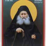 Άγιος Ιωσήφ ο Ησυχαστής σε ξύλο MDF