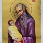 Άγιος Στυλιανός σε Ίσιο ξύλο με όψη Στιλβωτού